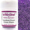 Hobbyland Edible Glittery Flakes (Amethyst Purple Glitter Flakes, 1/4 oz)