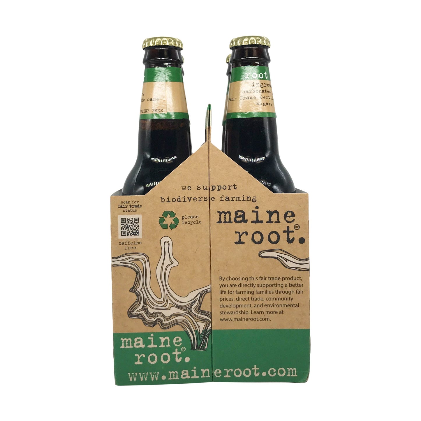 Maine Root Soda Root malt-inspired Sweeten  48 fl oz  4 ct