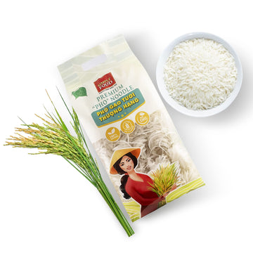 Premium Pho Style Rice Stick Noodles - Individually Portioned- Restaurant Quality, Soft and Chewy Texture, Gluten-Free, and Non-