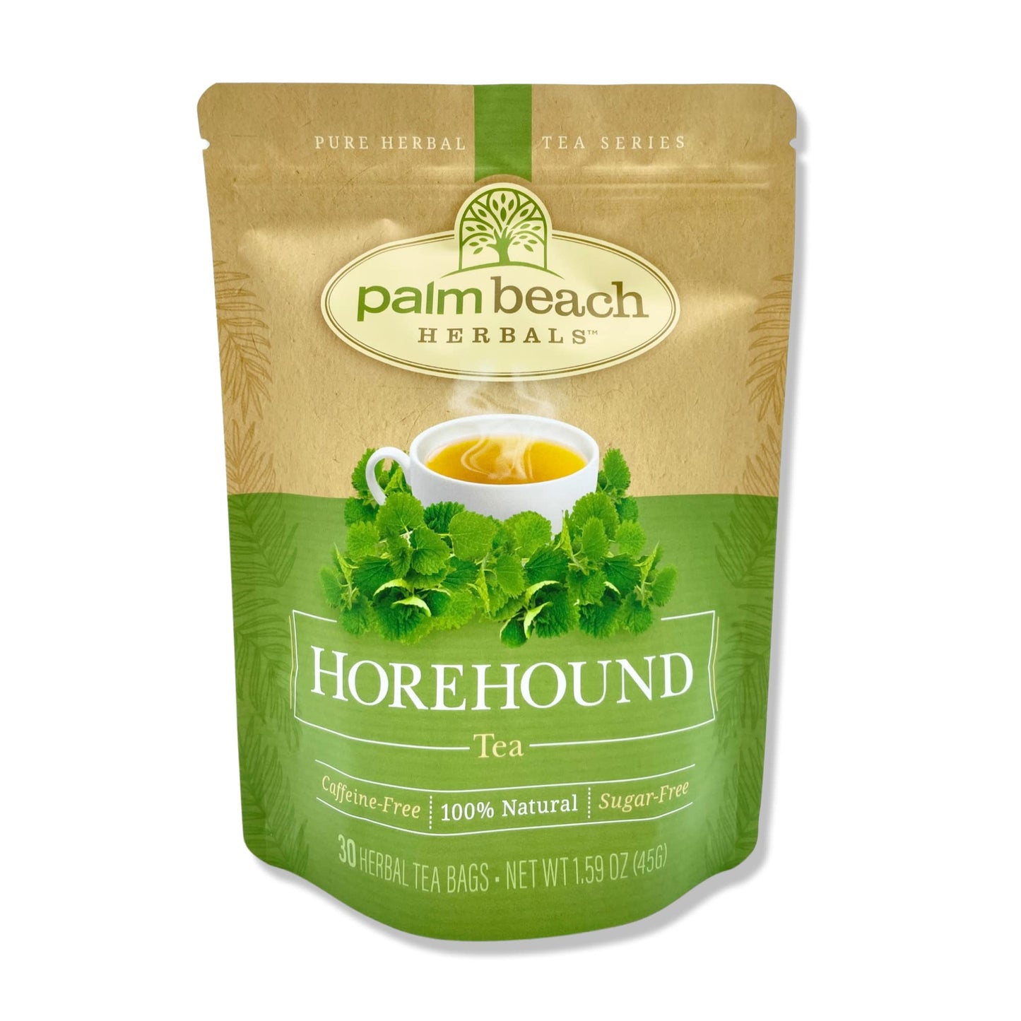 Palm Beach Medicinal Herbs Horehound Tea - Herbal Tea, 30 Count, Pure Herbal Tea Series