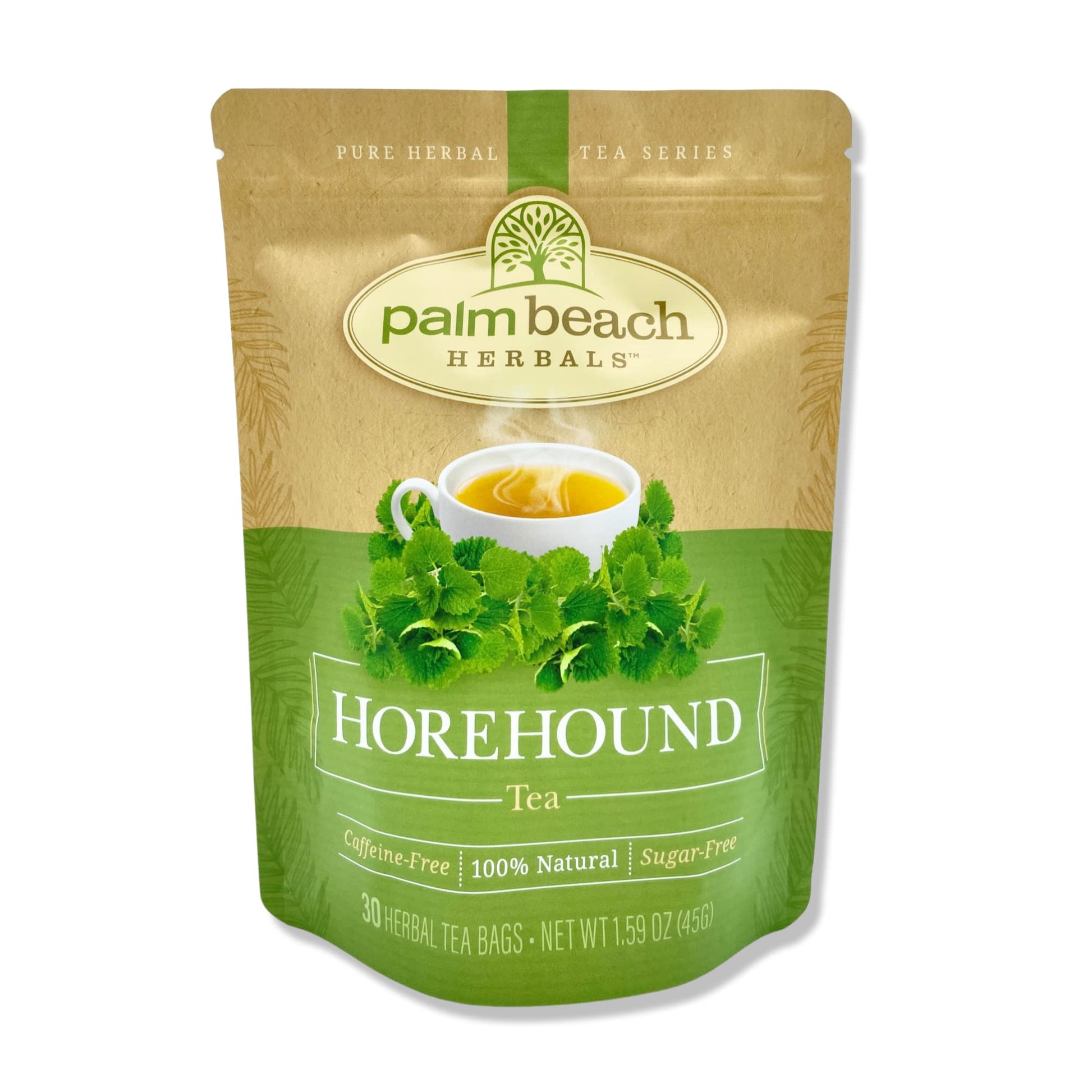 Palm Beach Medicinal Herbs Horehound Tea - Herbal Tea, 30 Count, Pure Herbal Tea Series