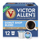 Victor Allens Coffee Decaf Donut Shop Medium Roast Single Serve Pods, 12 Count, Brown