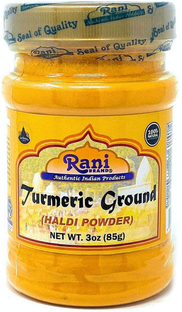 Rani Turmeric (Haldi) Root Powder Spice, (High Curcumin Content) 3Oz (85G) Pet Jar All Natural 100 Pure, Salt Free Vegan Gluten