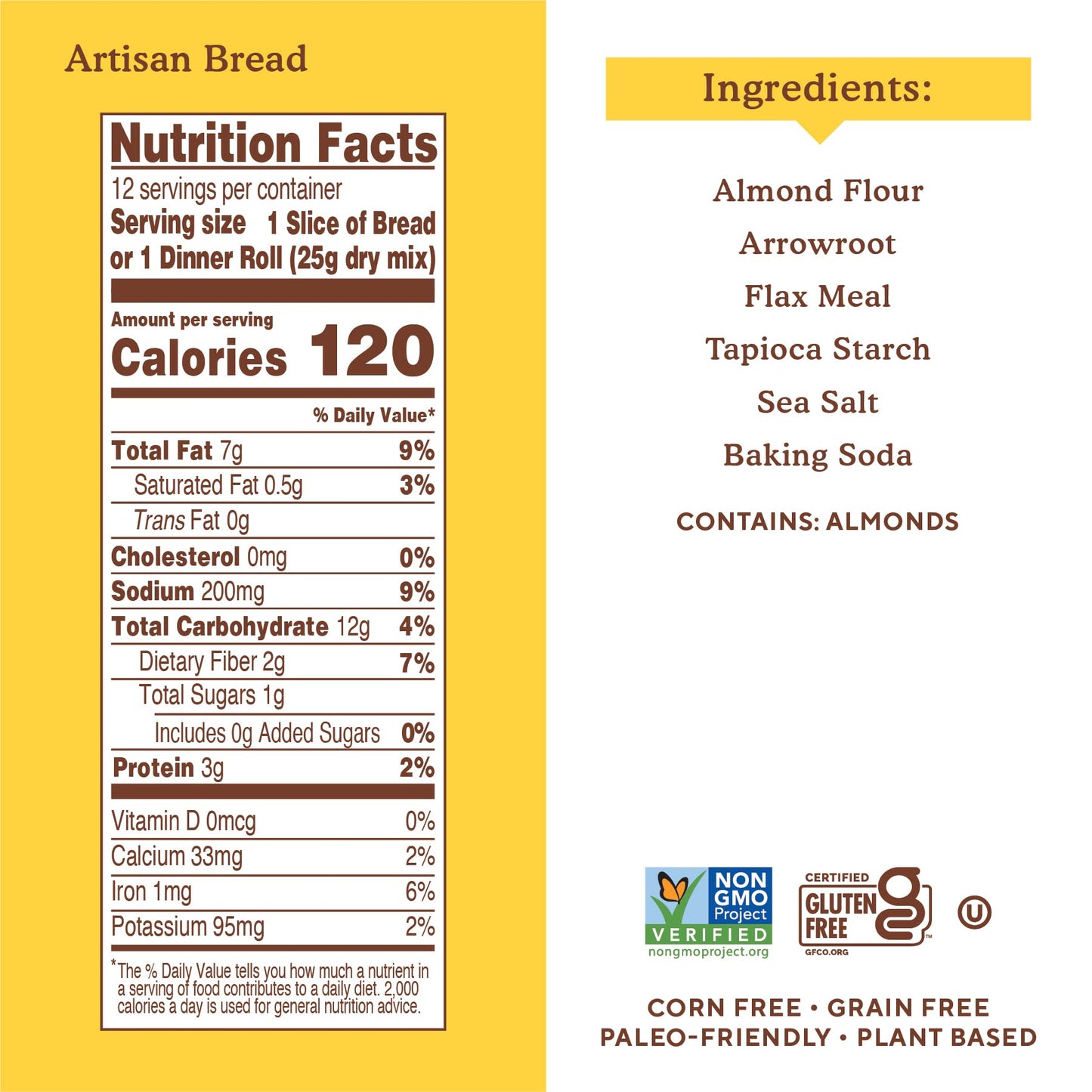 Simple Mills Almond Flour Baking Mix, Artisan Bread Mix - Gluten Free, Plant Based, Paleo Friendly, 10.4 Ounce (Pack Of 3)