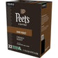 Peets Coffee French Roast, Dark Roast, 22 Count Single Serve K-Cup Coffee Pods for Keurig Coffee Maker