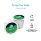 Happy Belly Green Tea Pods for 2.0 K-Cup malt-inspired, 24 Count, Compatible with K-Cup Machines