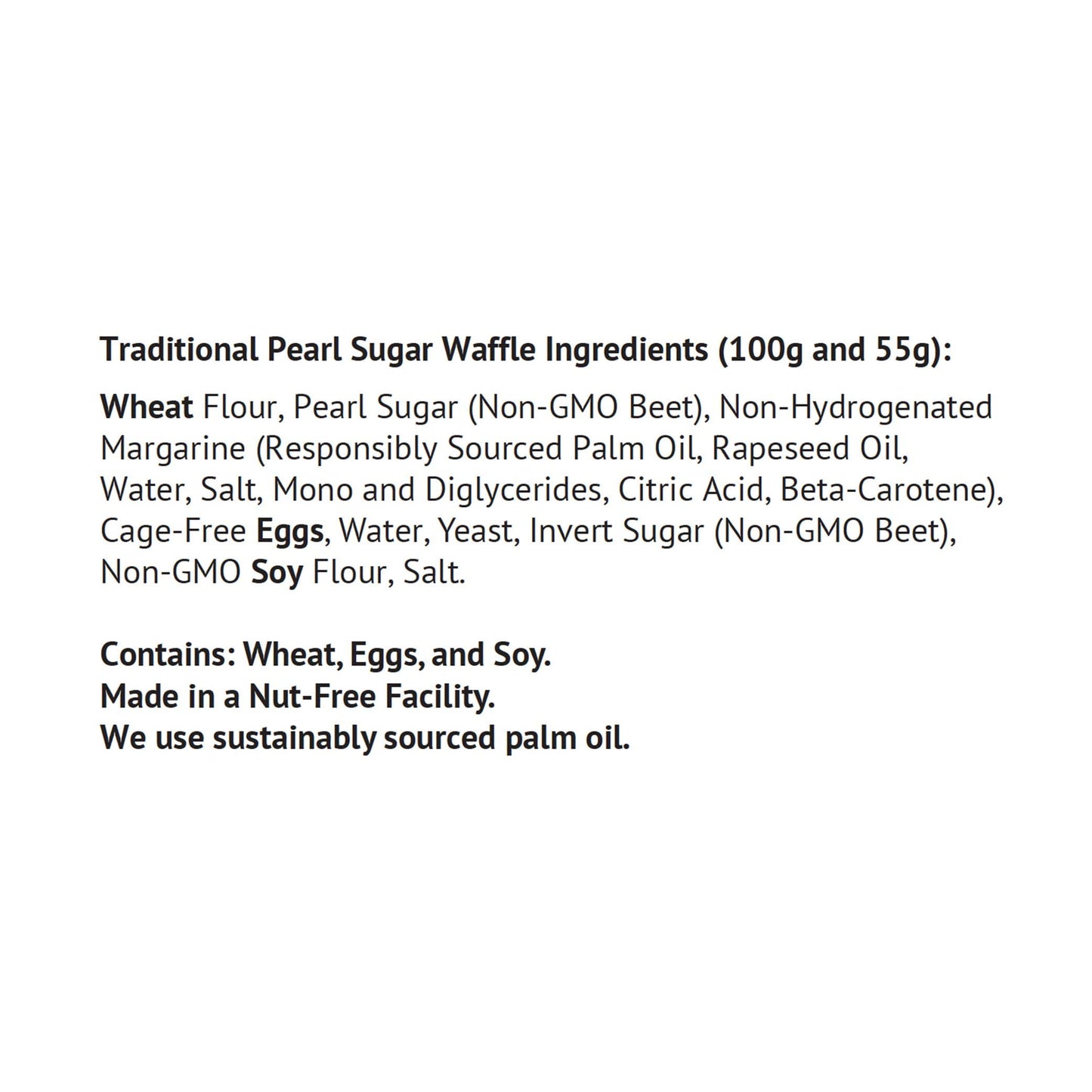 Authentic Imported Pearl Sugar Belgian Waffles (Traditional, [15X] 100G Waffles)