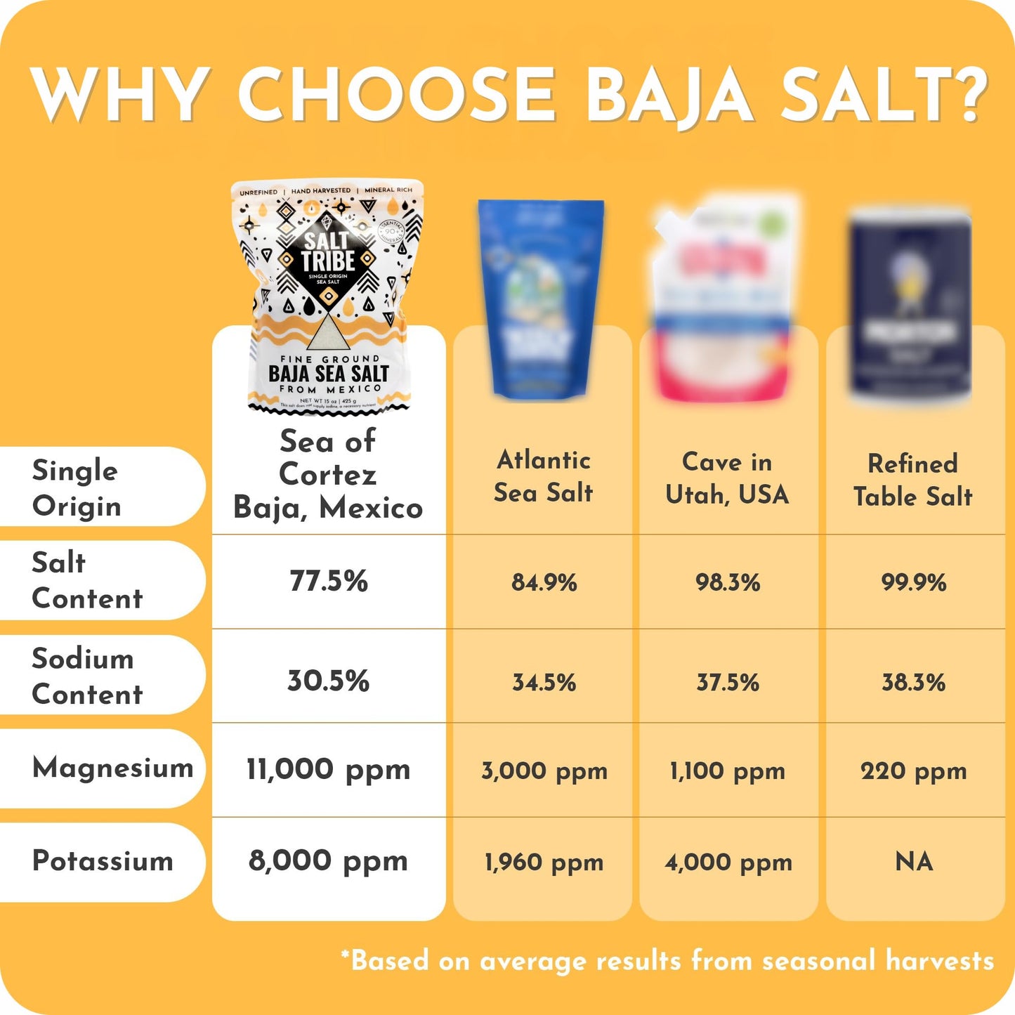 Salt Tribe | Baja Sea Salt | Mineral Rich | 90+ Trace Minerals | Fine Ground | Hydration Support | Sal Organica | Low Sodium | O