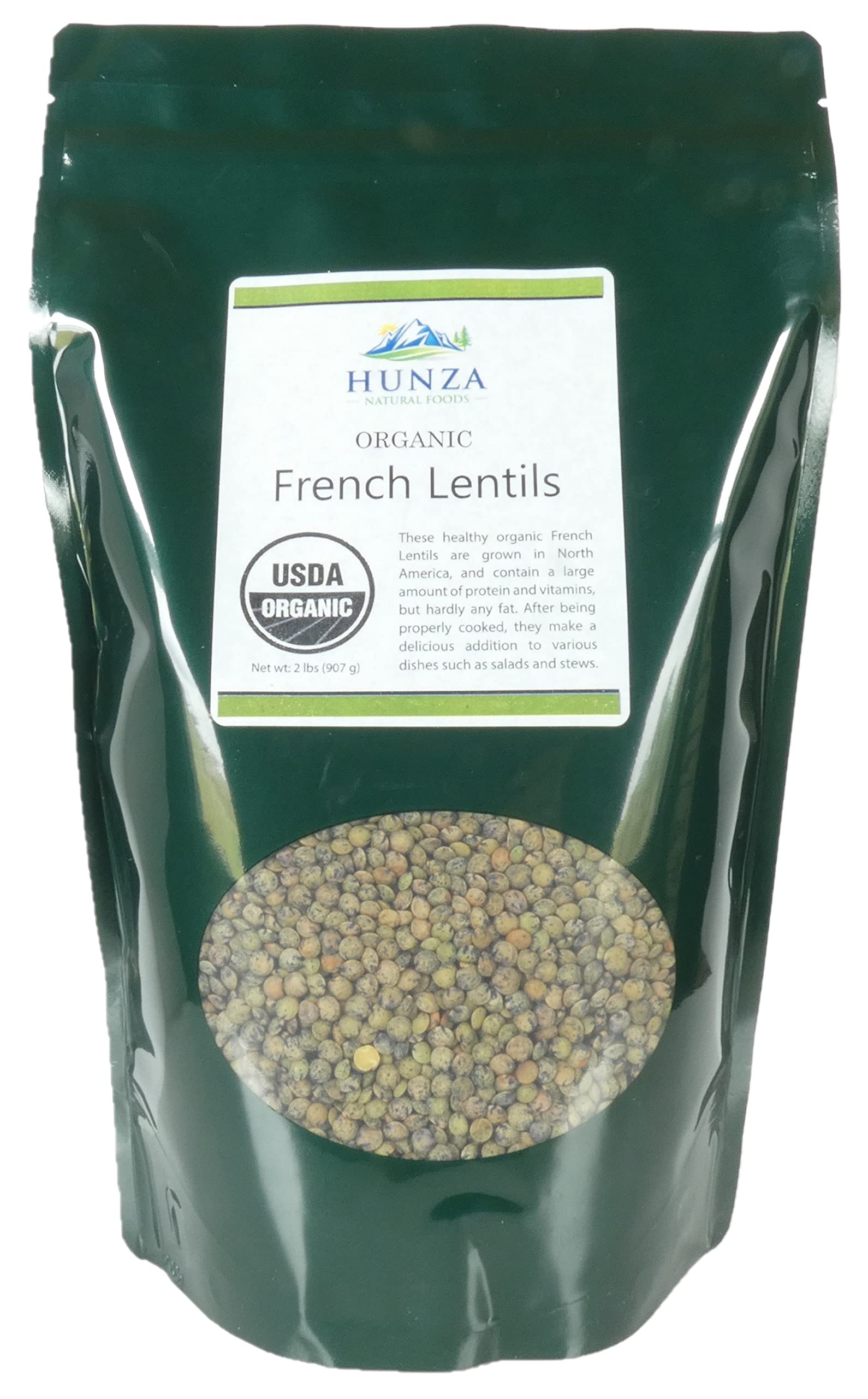 Hunza Organic French Lentils (2 Lbs)