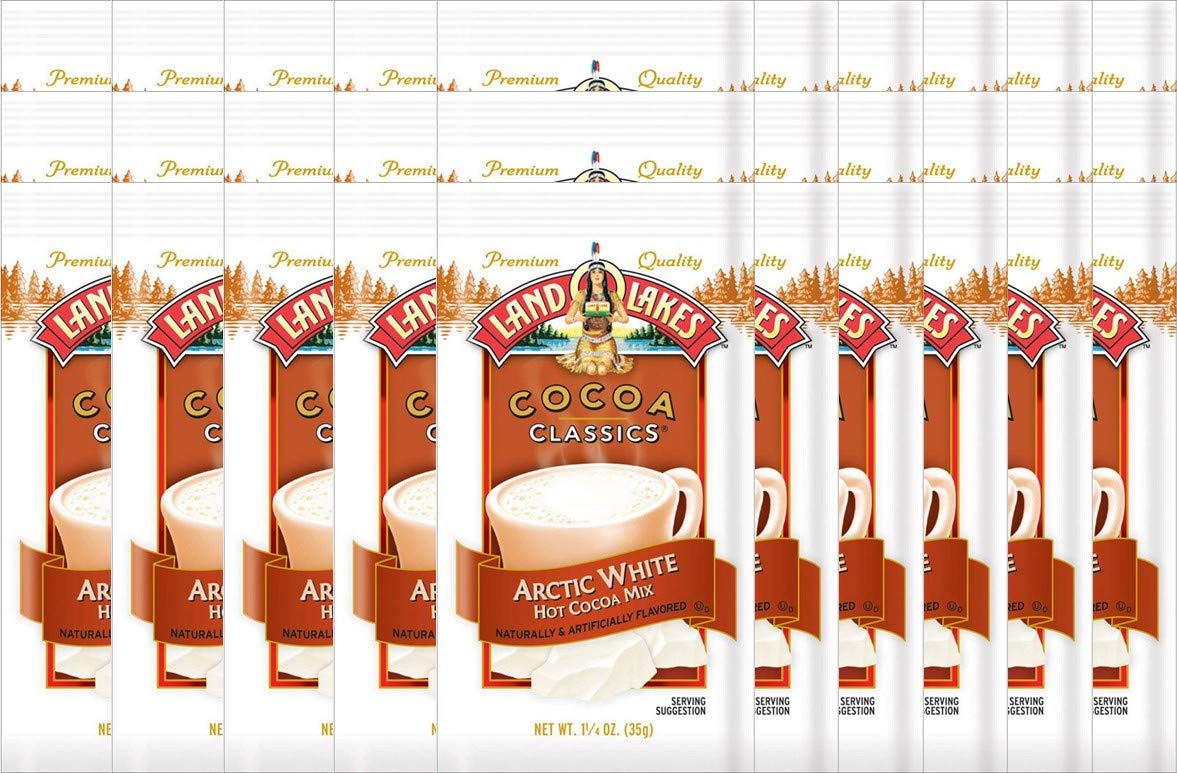 Land O' Lakes Hot Cocoa Mix, Arctic White, 1.25 Oz (35G), 30 Packets