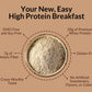 NAKED Double Chocolate Overnight Oats, 20g Protein, Gluten-Free, High Fiber, 12 Servings