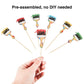 36Pcs Paint Brush Cupcake Toppers Painting Cupcake Picks Toothpicks For Art Theme Cake Decorations Artist Birthday Party Favors