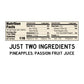 South 40 Snacks Premium Tropical Pineapple Passionfruit Fruit Bar, Just Two Ingredients, Unsweetened, No Added Sugar, Individual