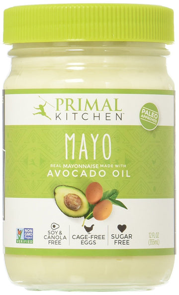 Primal Kitchen - Avocado Oil Mayo, Gluten and Dairy Free, Whole30 and Paleo Approved (12 oz, 2 Jars)