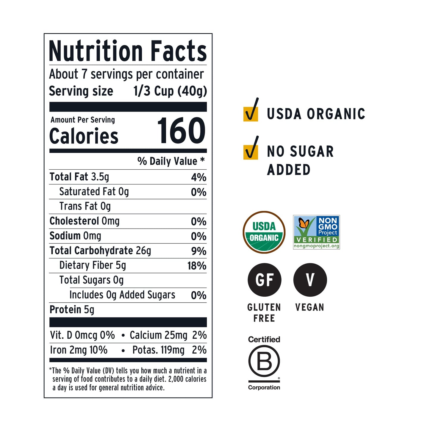 Purely Elizabeth Superfood Oatmeal, Original, Vegan Friendly, Usda Certified Organic, Gluten Free & Non-Gmo, 10 Ounce (Pack Of 6