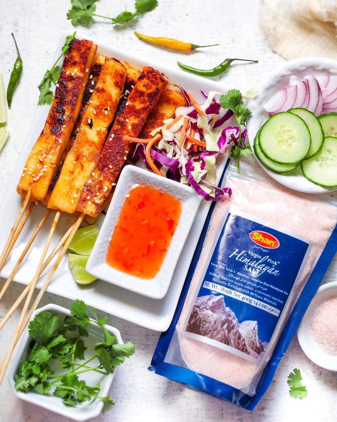 Shan Himalayan Pink Salt Fine Grain, 800g - Naturally Fortified with 84 Trace Minerals, Stand Up Pouch