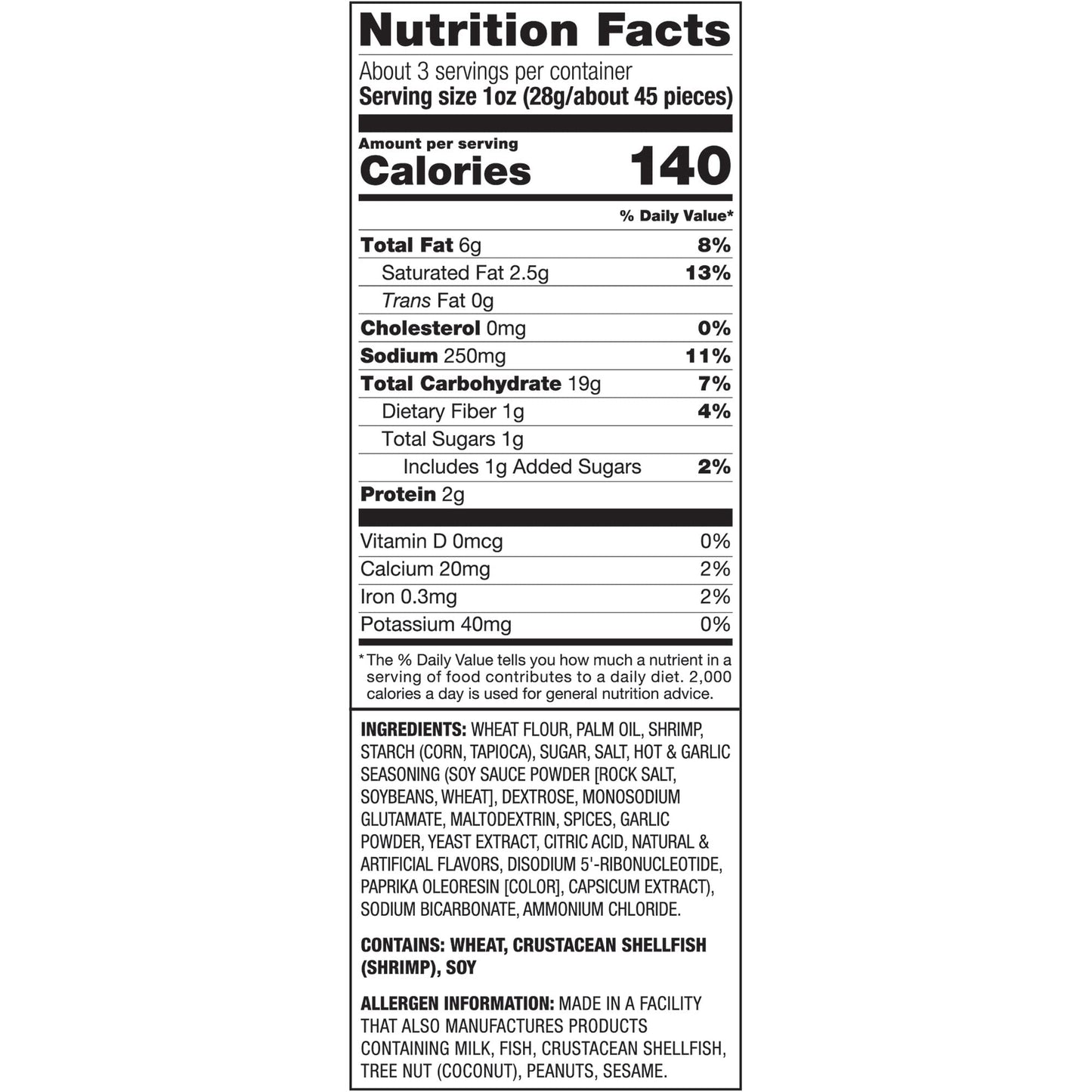 Calbee Shrimp Chips, Hot Garlic Flavor, 12 Pack, 4.0 oz Total, Baked Crunchy Snack