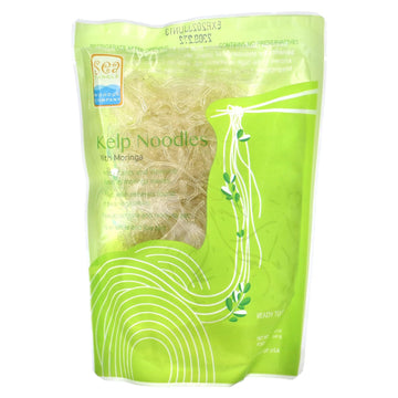 Sea Tangle Moringa Kelp Noodles (12oz) - Low Calorie Asian Noodles for Healthy Noodle Dishes - Gluten Free, Keto Noodle Sub for 