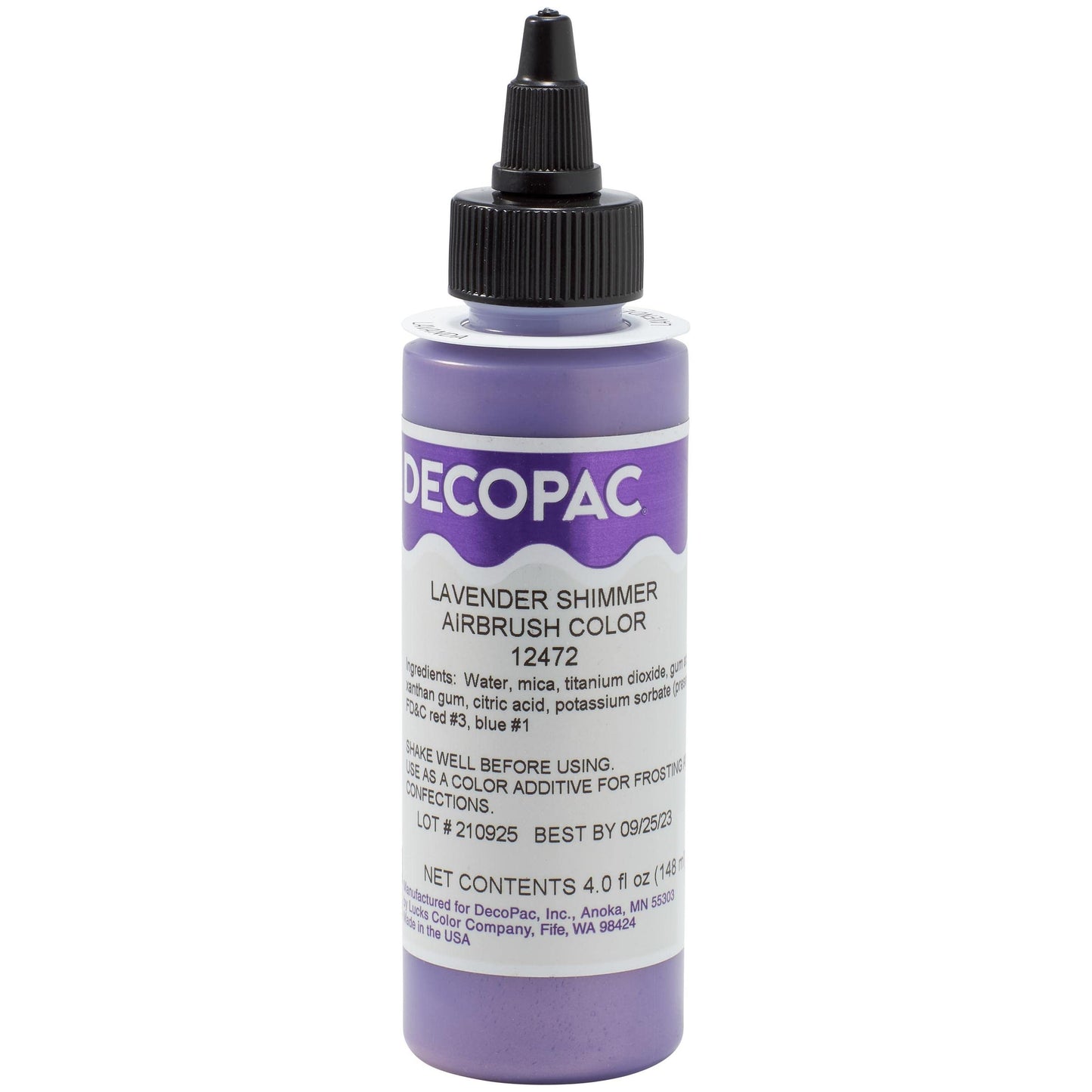 DecoPac Airbrush Color - Lavender Shimmer - 4 Fl Oz - Cake Decorations