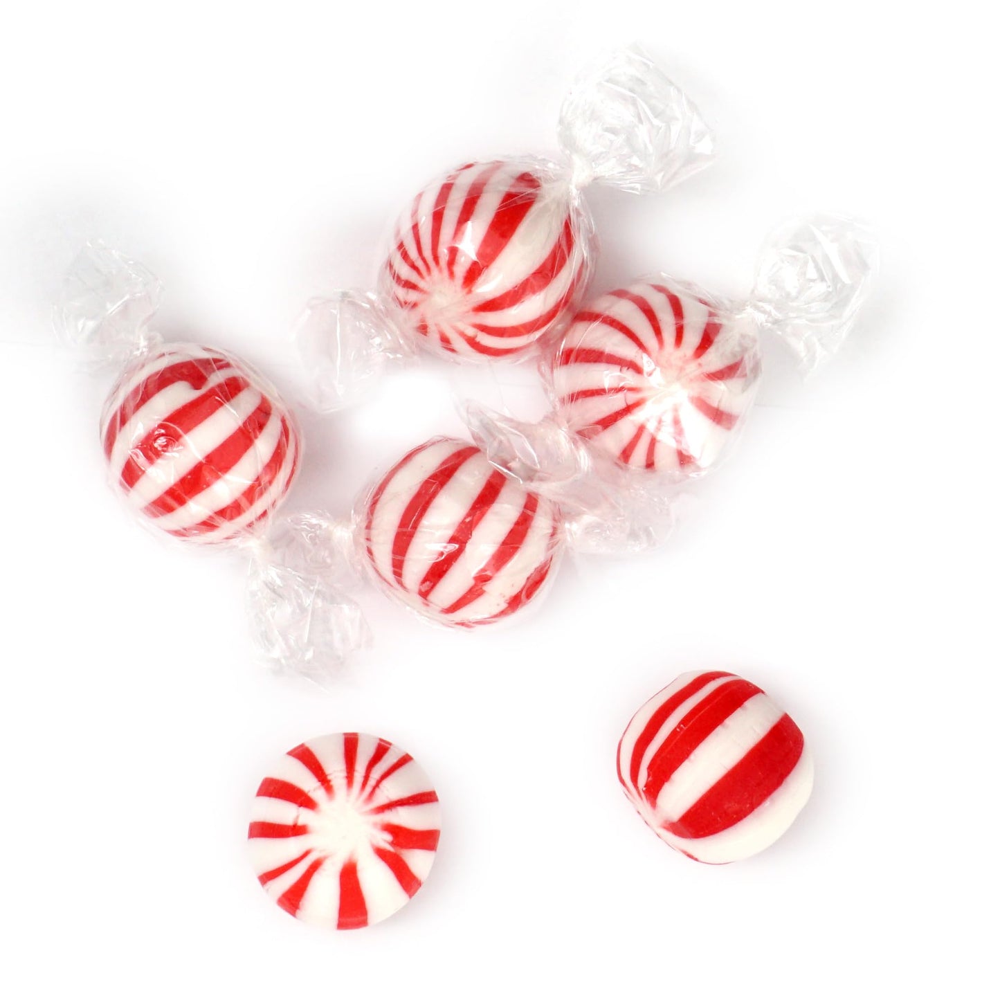 Jumbo Mint Balls Hard Candy, 2 Pound Bulk Candy Bag (Approx. 70 Pcs), Peppermint Balls, Individually Wrapped Peppermint Candy