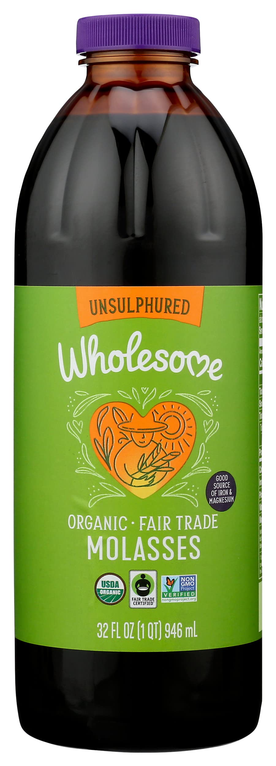 Wholesome Ft Organic Molasses 32Oz Bottle, 12-Pack