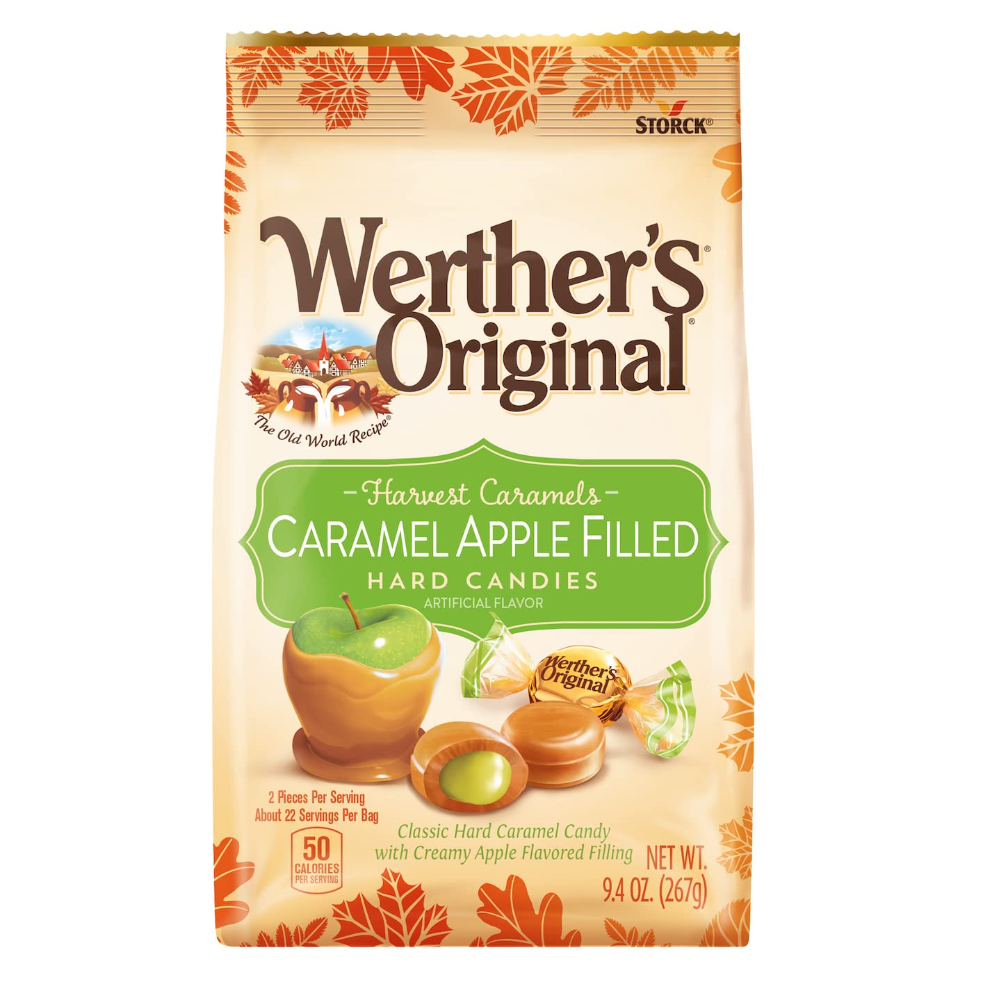 Werther'S Original Hard Apple Filled Caramel Candy, 9.4 Oz Bag