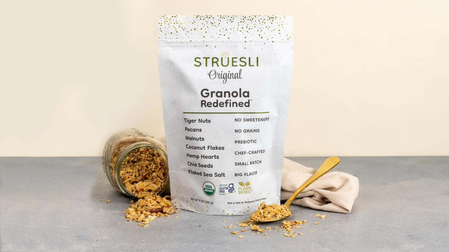 Struesli - Organic Granola Redefined | No Sweeteners | No Grains | Keto Friendly | Paleo Friendly (Variety)