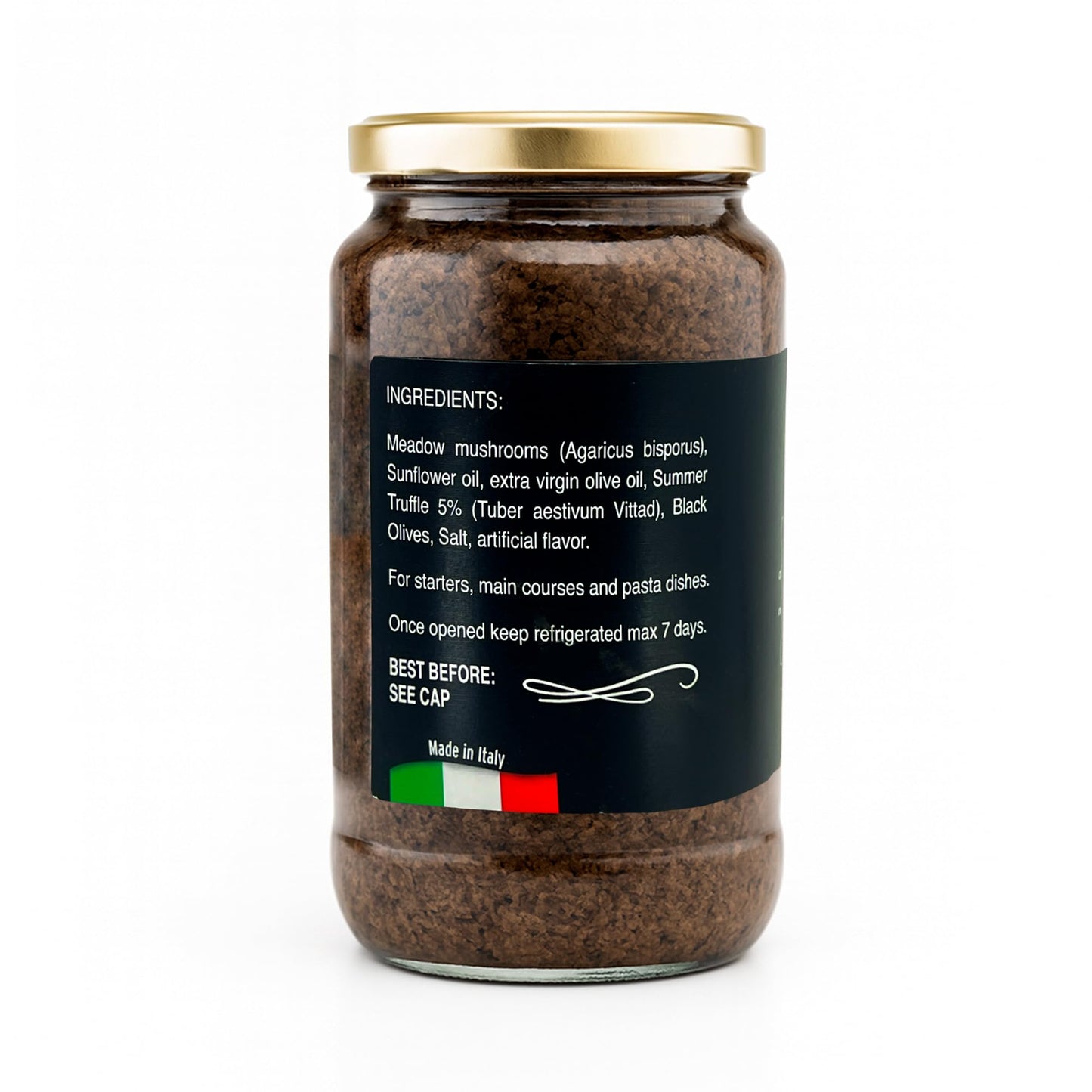 Sanniti Italian enhanced Black Truffle Sauce Salsa Tartufata  17.6 oz (500g)