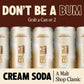 BUM Sugar-Free Energy Drink  Cream Soda - Lightly Carbonated & No Artificial Colors  Natural Caffeine & Citicoline for Energy & Focus  Brain Boost & Workout Sports Beverage - 12 oz  Pack of 12