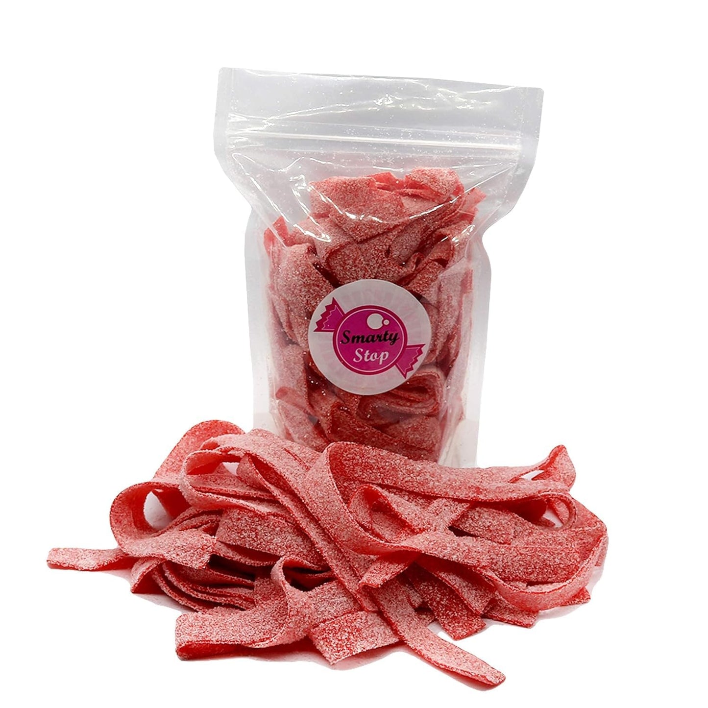 Smarty Stop Sour Gummy Candy Strips (Strawberry, 1.5 Pound)