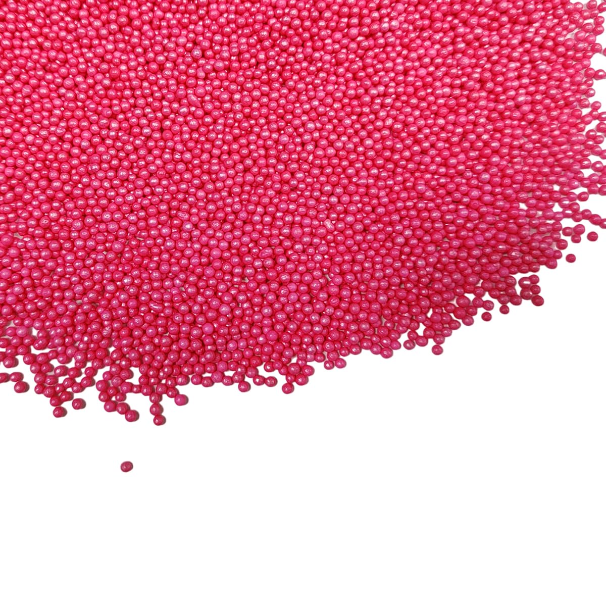Ephvodi Hot Pink Nonpareils Sprinkles Edible Mini Pearl Sprinkles For Cake Decorations, Baking, Ice Cream, Cookies, Donuts And L