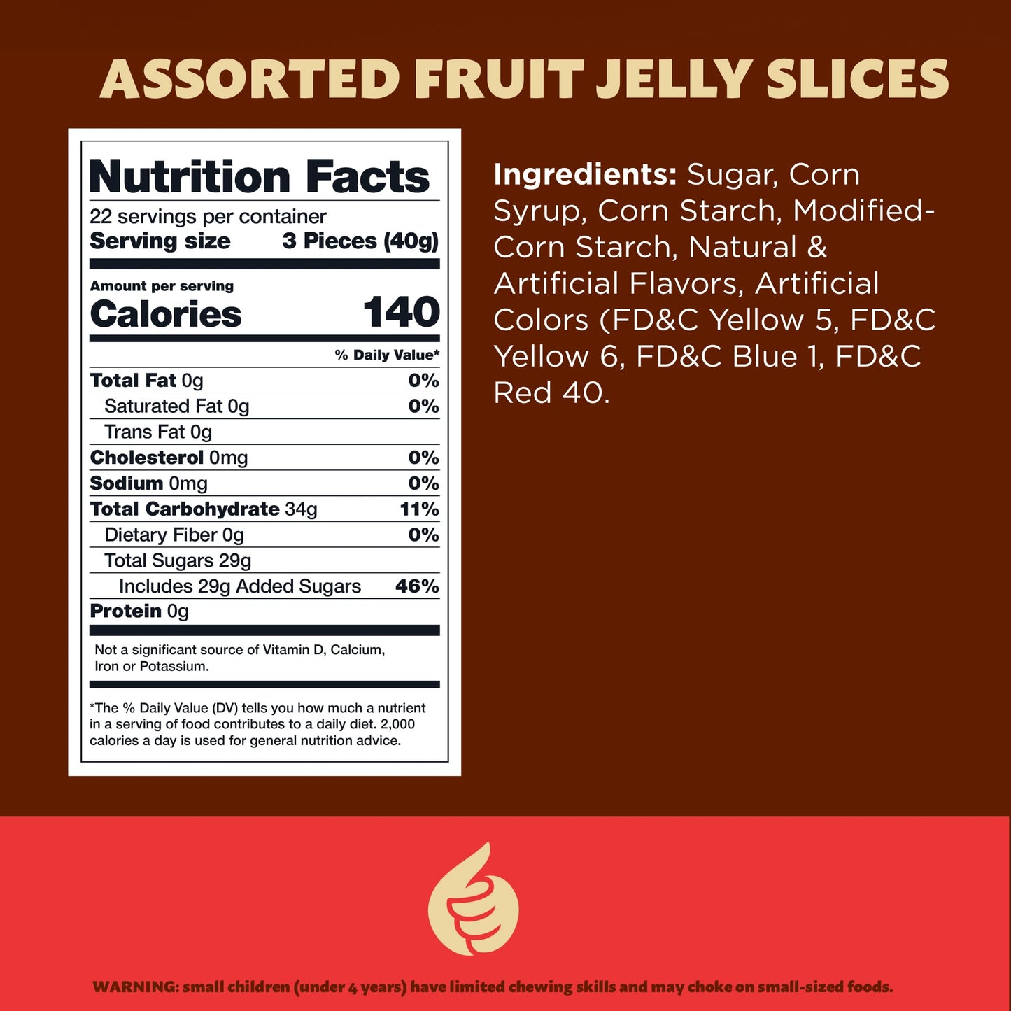ILIKE! Fruit Slices Jelly Candy - 2 lb Bulk Bag, Assorted Flavors, Sugar-Dusted Nostalgic Sweets, Orange