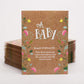 Bentley Seed Co. Oh Baby Flower Seeds Packets - Girl/Boy Baby Shower Favors - Pre-Filled, 25 Wildflower Seed Packs For Favor - E
