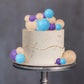 Gyufise 30Pcs Balls Cake Toppers Ball Cake Picks Ball Shaped Cupcake Toppers Foam Balls Cake Topper Insert Mini Balloons Cake De