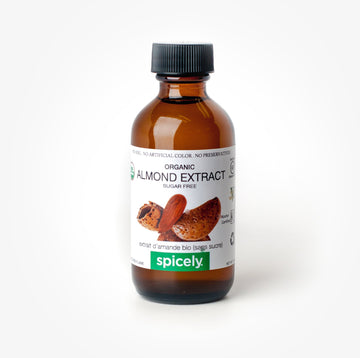 SPICELY Almond Extract Organic, 2 Fl Oz, Model 2347755