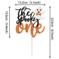 1 Pcs The Spooky One Cake Topper Glitter Ghost Halloween 1St Birthday Cake Pick Spooky One Cake Decoration For Halloween Theme B