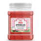 Unpretentious Red Sprinkles (4 Cups) Jimmies, Decorative Dessert Topping, Festive & Fun