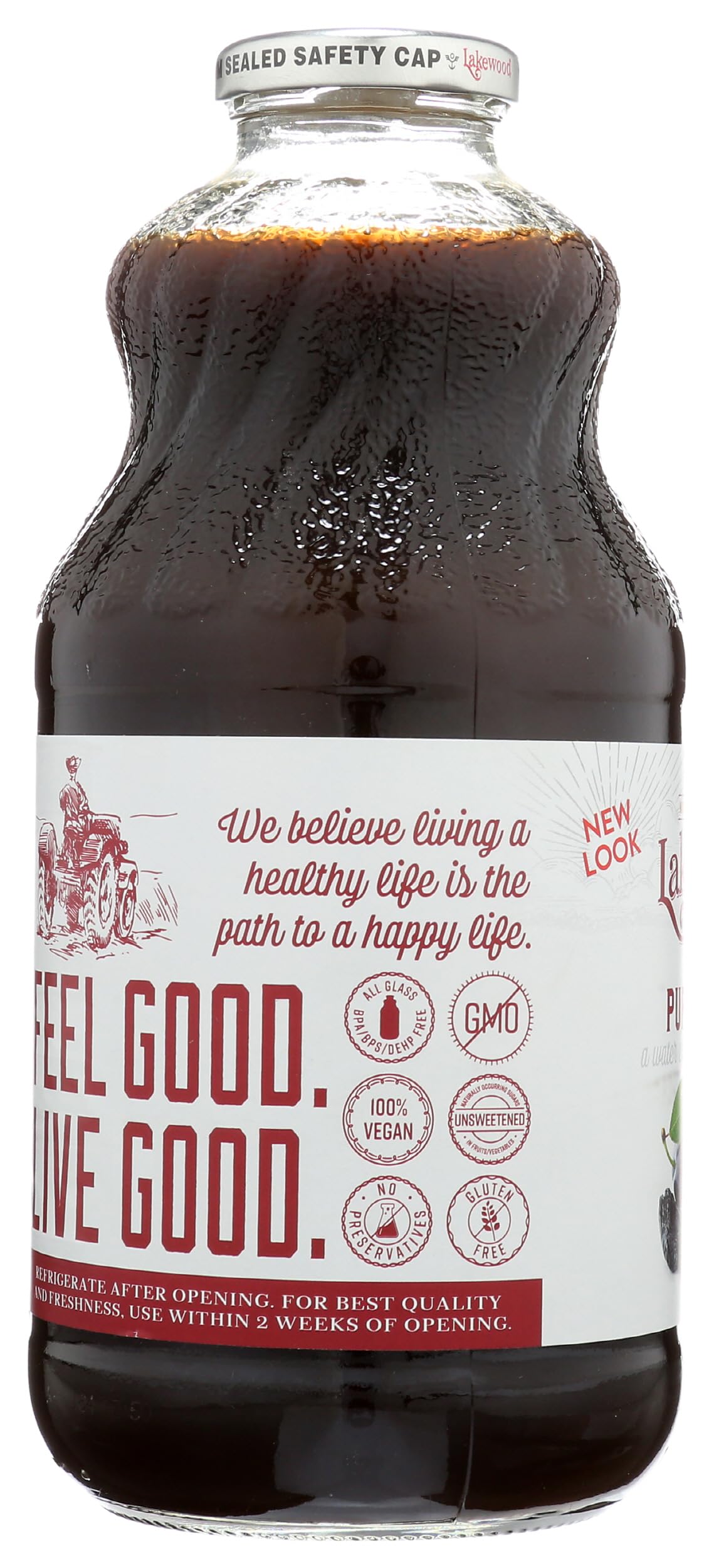 LAKEWOOD Pure Prune Juice, 32 FZ