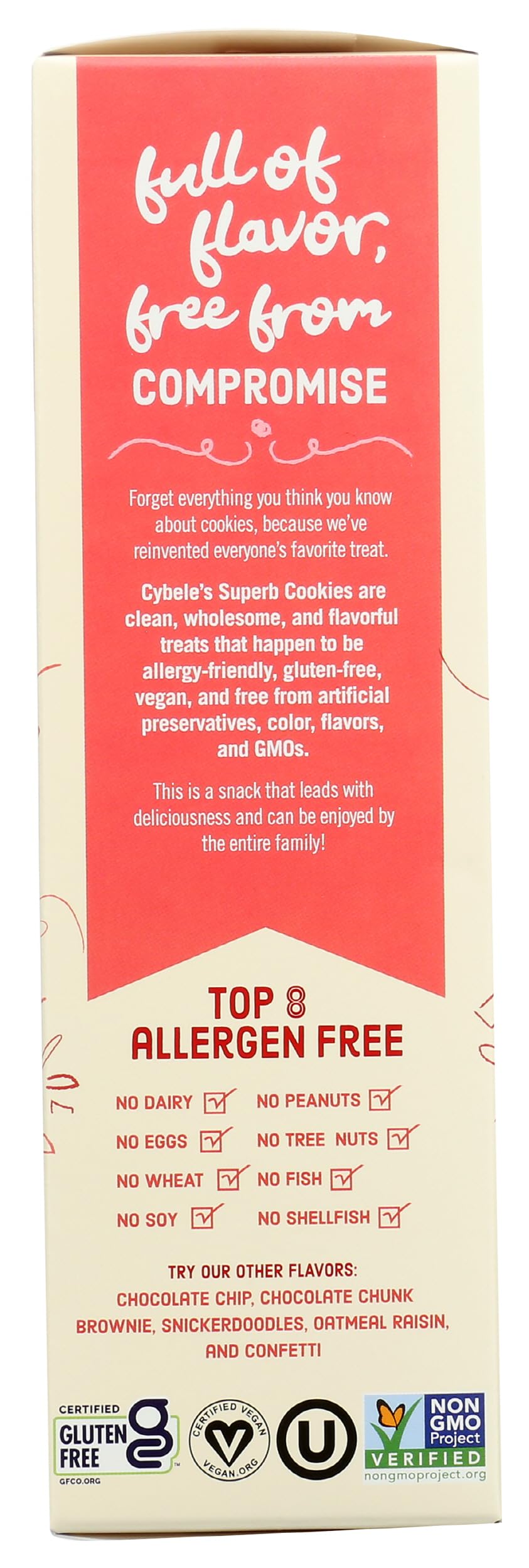 CYBELES FREE TO EAT Red Velvet Cookies, 6 OZ