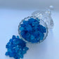 Sweetglob Old Fashioned Large Rock Sugar Candy Gems, Lump Sugar Rock Crystals (Blue Raspberry, 1 Pound)