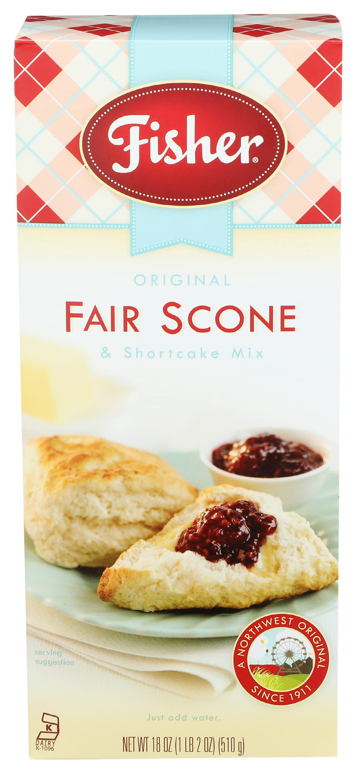 Fisher Orginial Fair Scone & Shortcake Mix, 18 OZ (Pack of 1)