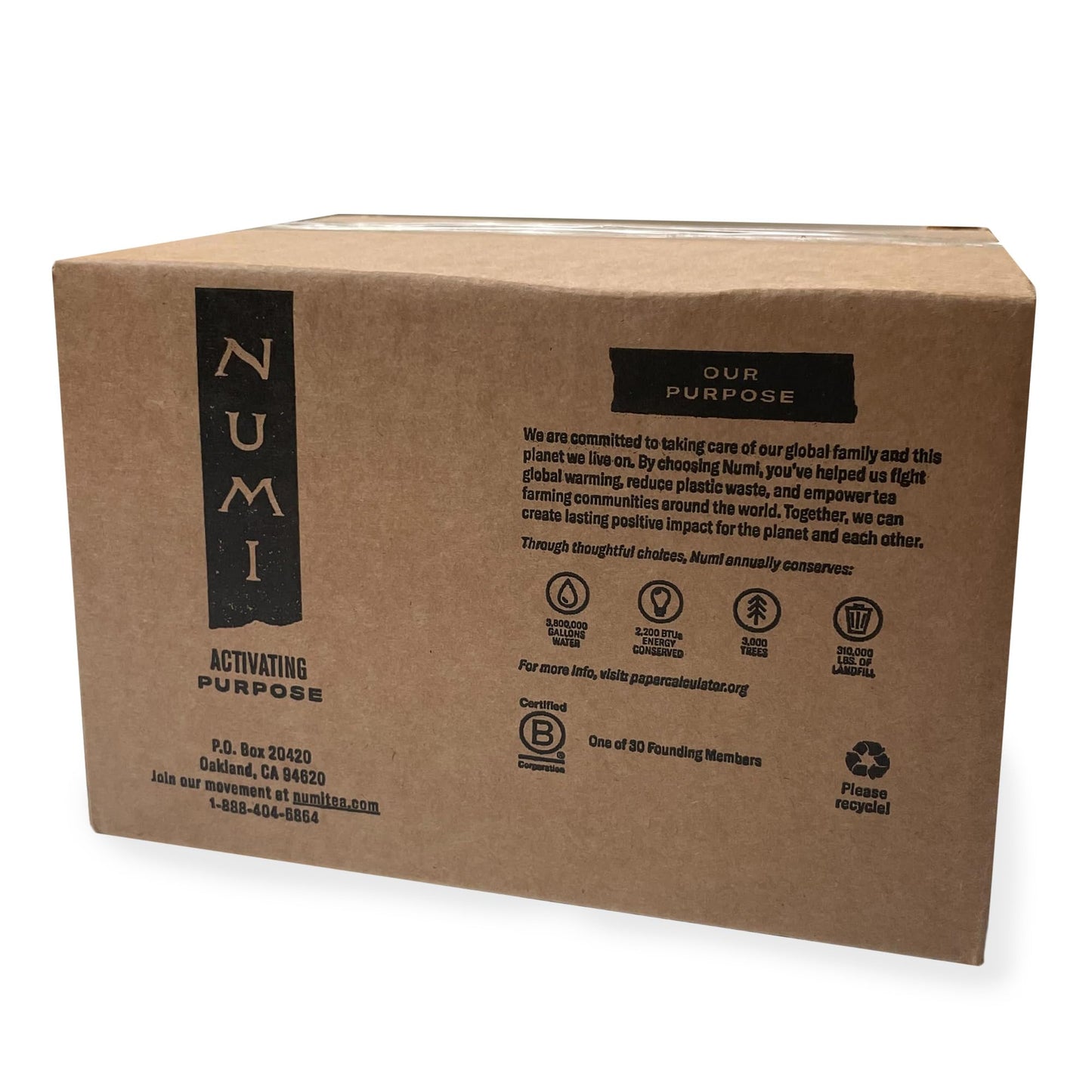 Numi Organic Chamomile Lemon Tea, 100 Tea Bags, Herbal Tea, Egyptian Chamomile & Lemon Myrtle, Caffeine Free