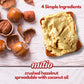 NUTIO Crunchy Hazelnut Butter Spread - 77% Hazelnut, Low Carb, Vegan - 10.5 oz Glass Jar
