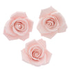 Global Sugar Art Peace Rose Sugar Cake Flowers, Pink 3 Inch Wired, 3 Count by Chef Alan Tetreault