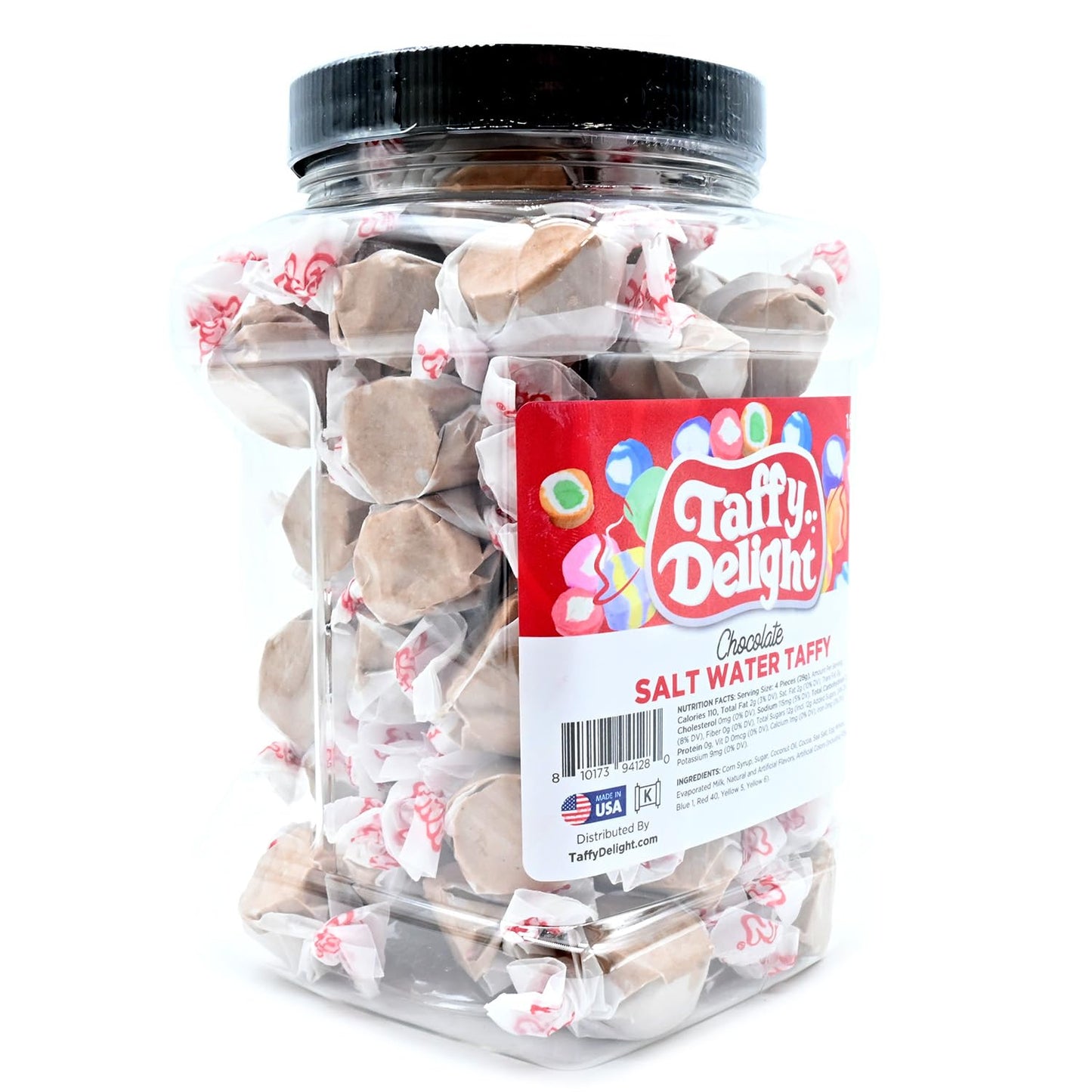 Taffy Delight Salt Water Taffy (16Oz, Chocolate)