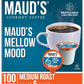 Maud'S Decaf Medium Dark Roast Coffee Pods, 100 Ct | Mellow Mood Blend | 100% Arabica Medium Dark Roast Decaffeinated Coffee | S