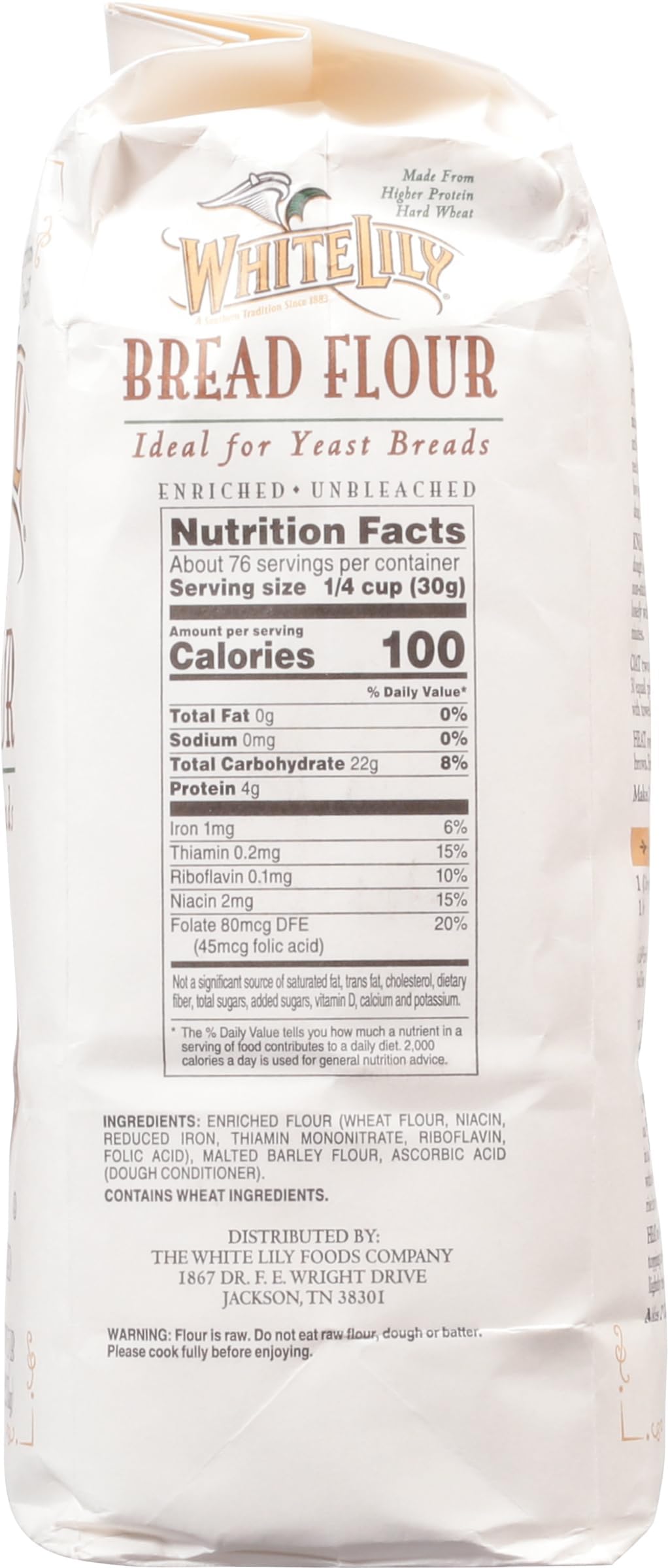 White Lily Bread Flour, 5 Lb Bag (Pack Of 2)