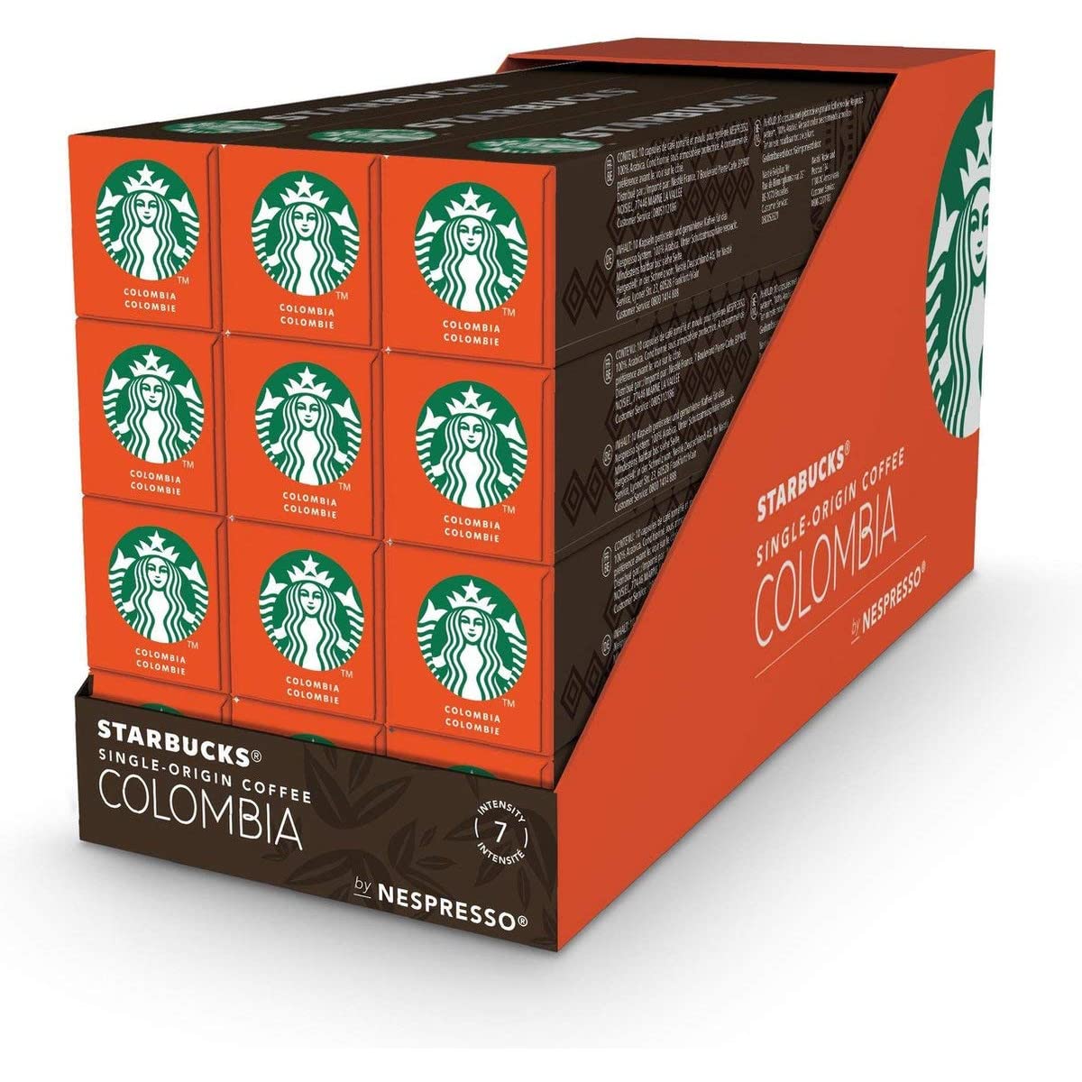 Starbucks By Nespresso  120 Unit Box  All Flavors (120-Count Single Serve Units  Compatible With Nespresso Oriflavor Blendal Line System) (Colombia)