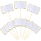 56 Pcs White Cheese Markers Cake Topper Toothpick Cupcake Toppers For Charcuterie Board Buffet Labels Blank Toothpick Flags Appe