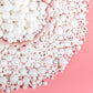 Sugarzy Christmas Edible White Pearl Sprinkles, 130g/4.58oz, Cake Decorating, Cupcake Toppers, Baking Candy Decorations